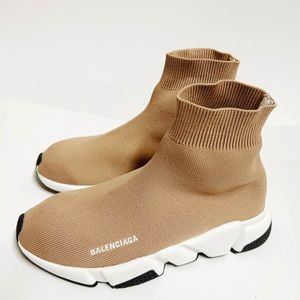 Balenciaga Speed Trainers Sock Sneakers Tan 8
